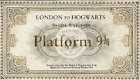 harry potter london to hogwarts platform 9 4
