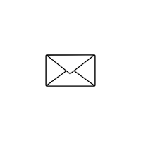 an envelope on a black background