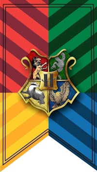 harry potter hogwarts crest banner