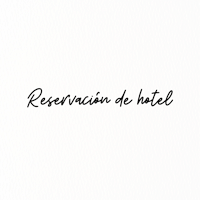 a white background with the words'reservacion de hotel'written in black ink