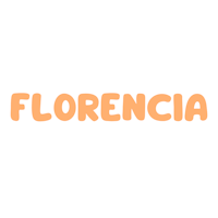 the word florenica on a black background