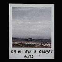 a polaroid with the words el m ve a pésar